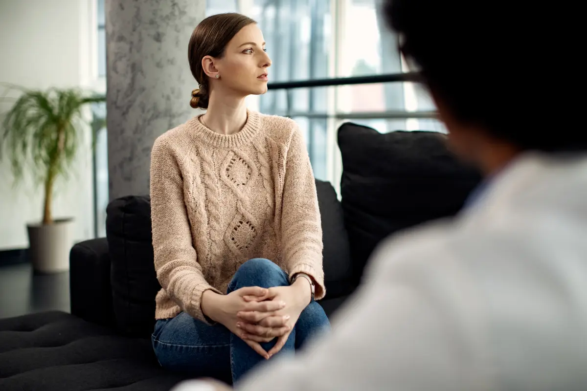 Woman psychotherapy doctor - mental health cannabis clinic UK